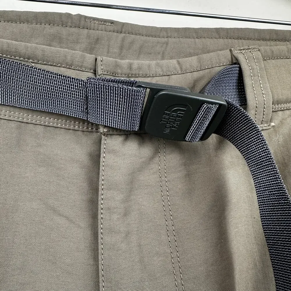 The North Face Men's Paramount II Cargo Shorts Belted Brown 40 Hiking Camping